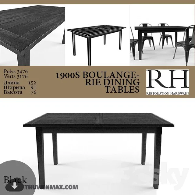 1900S BOULANGERIE DINING TABLES